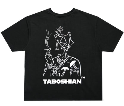 Mrs. Taboshian Smoking Saree T-Shirt