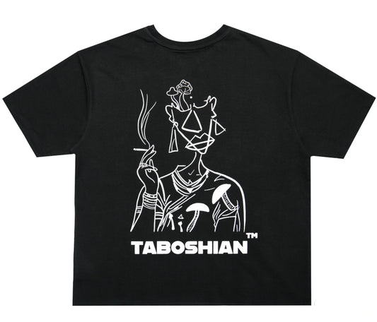 Mrs. Taboshian Smoking Saree T-Shirt